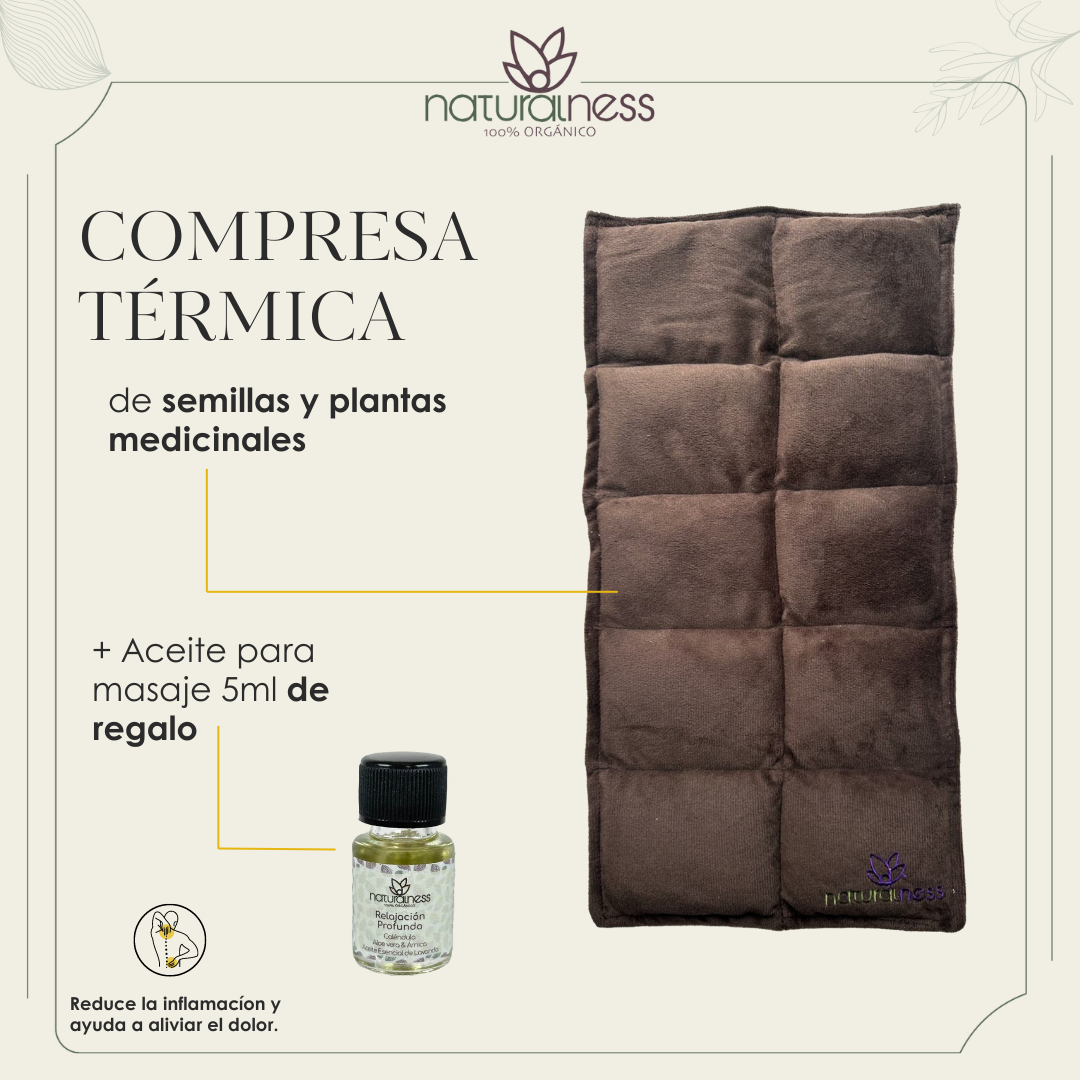 Foto 3 pulgar | Compresa Muscular Grande Naturalness Hecha con Semillas y Plantas Medicinales