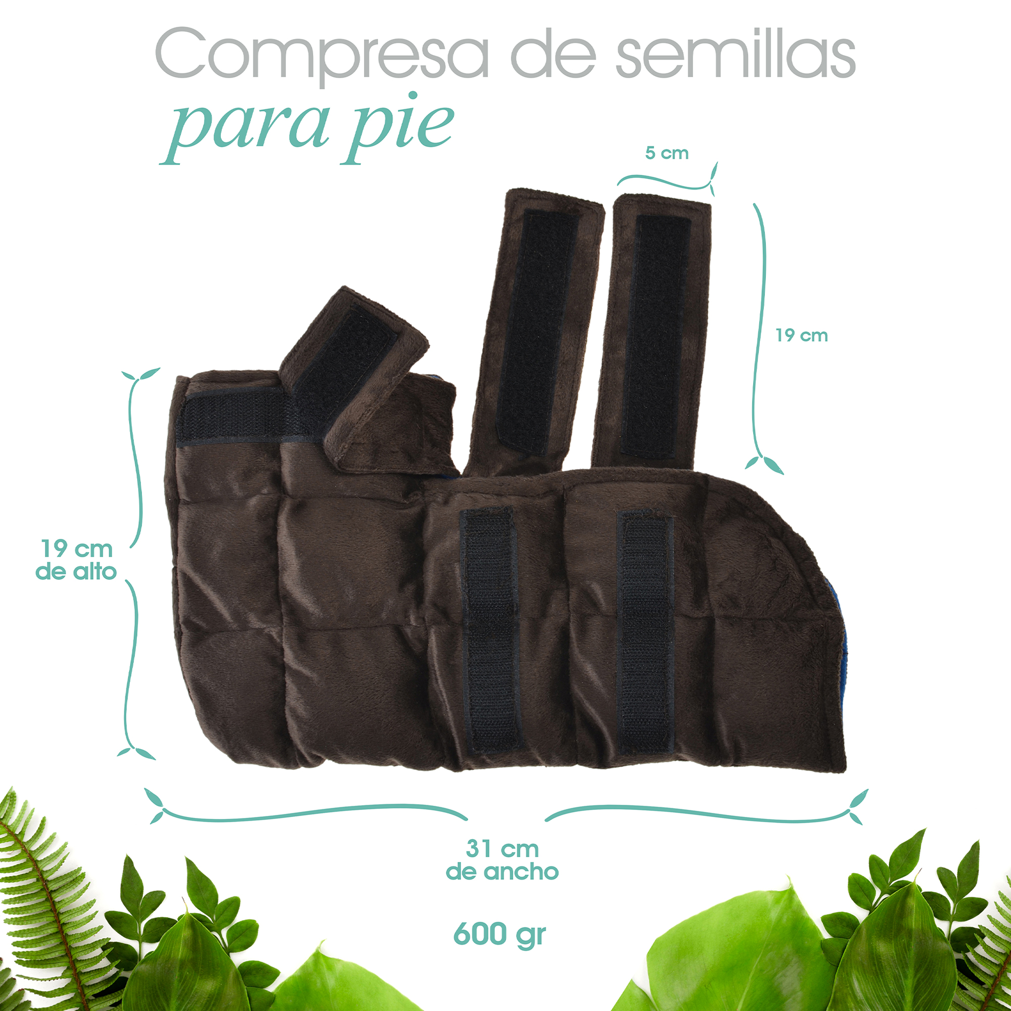 Foto 3 pulgar | Compresa para Pie y Tobillo Grande Naturalness Hecha con Semillas y Plantas Medicinales