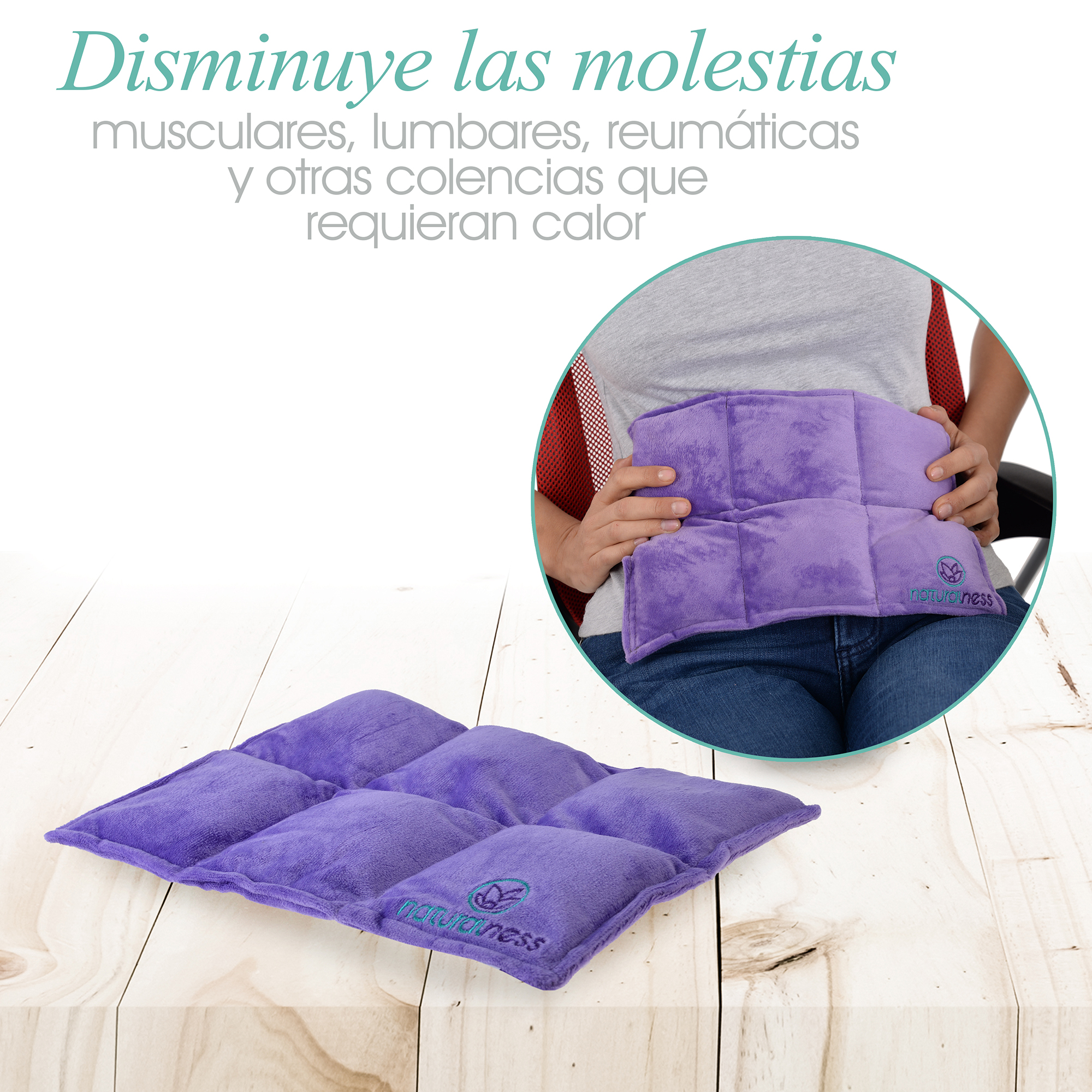 Foto 4 pulgar | Cojín Compresa Térmica Naturalness para Cólicos Menstruales y Colitis Nerviosa