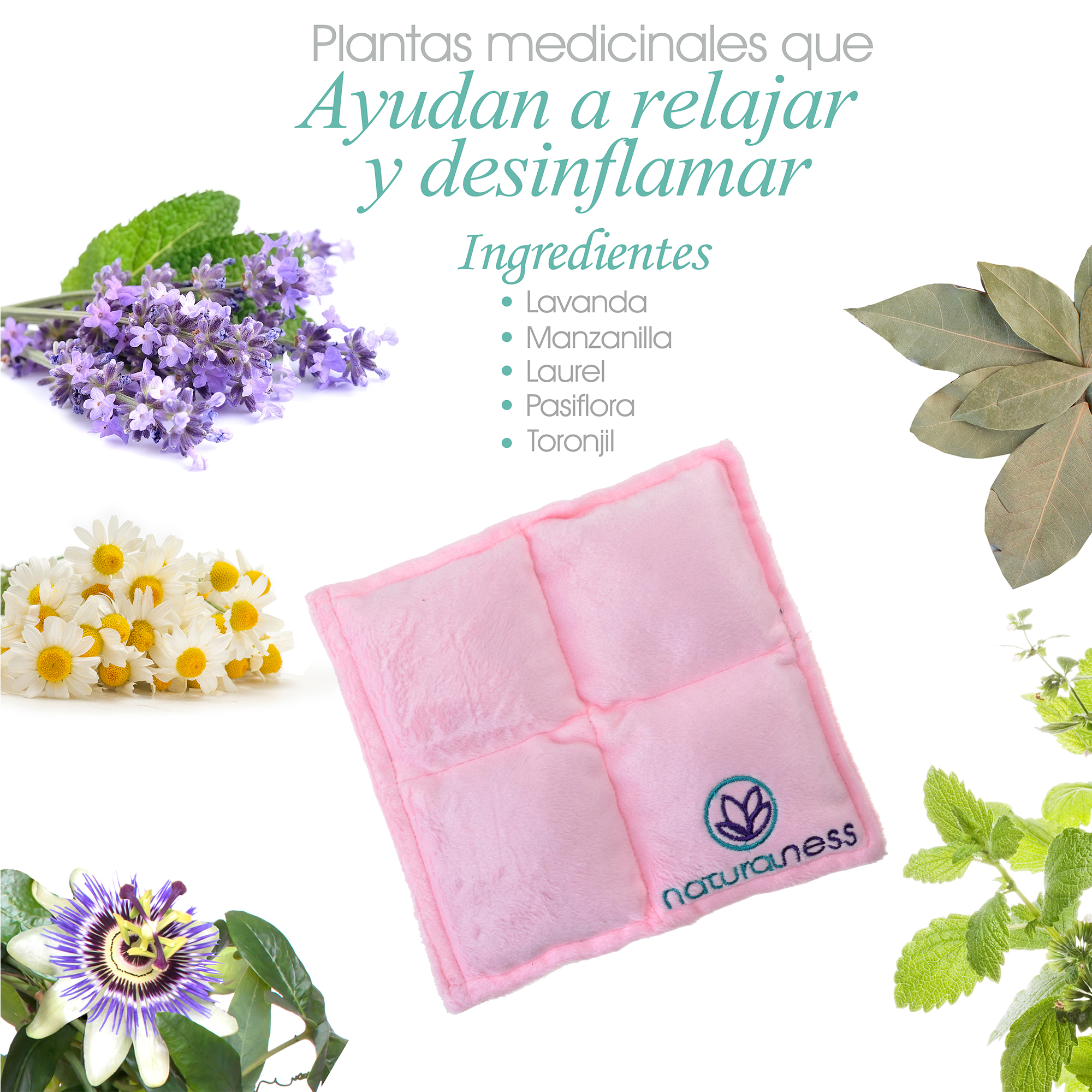 Foto 3 pulgar | Compresa para Bebé Naturalness Hecha con Semillas y Plantas Medicinales