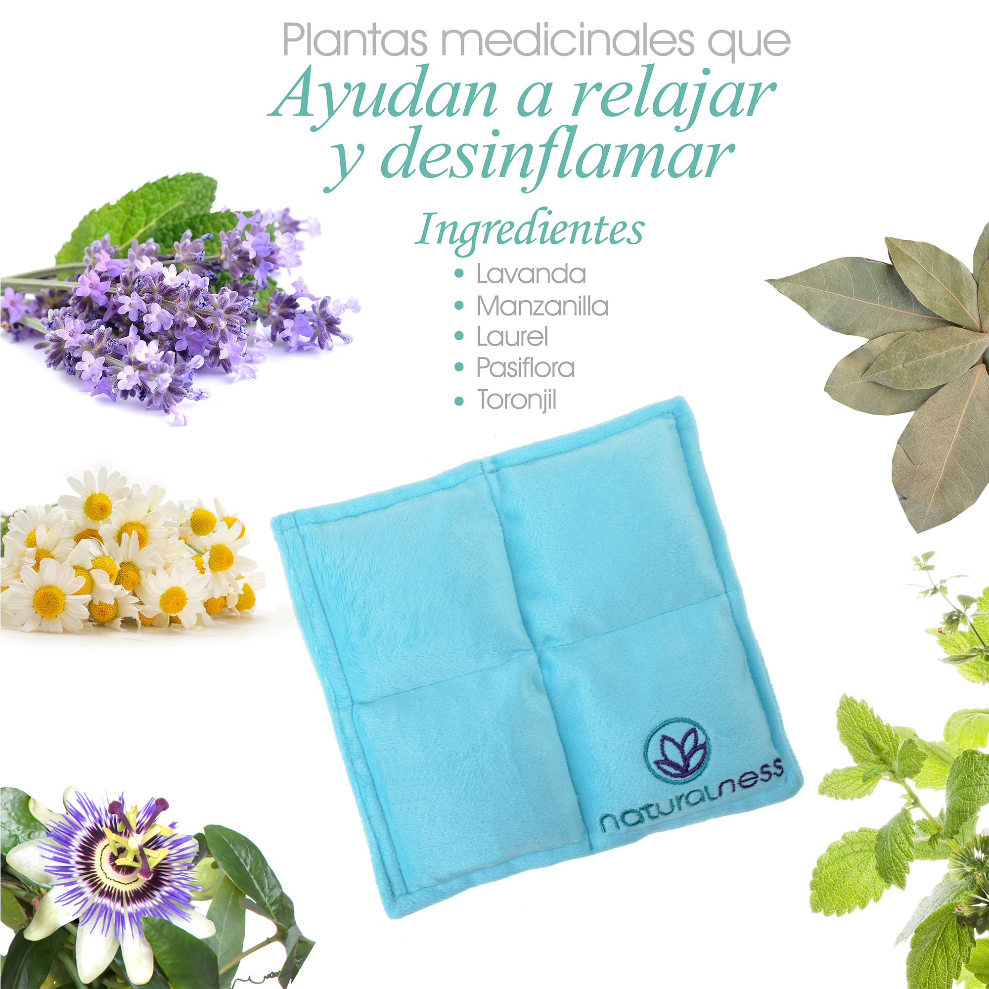 Foto 4 pulgar | Compresa para Bebé Naturalness Hecha con Semillas y Plantas Medicinales