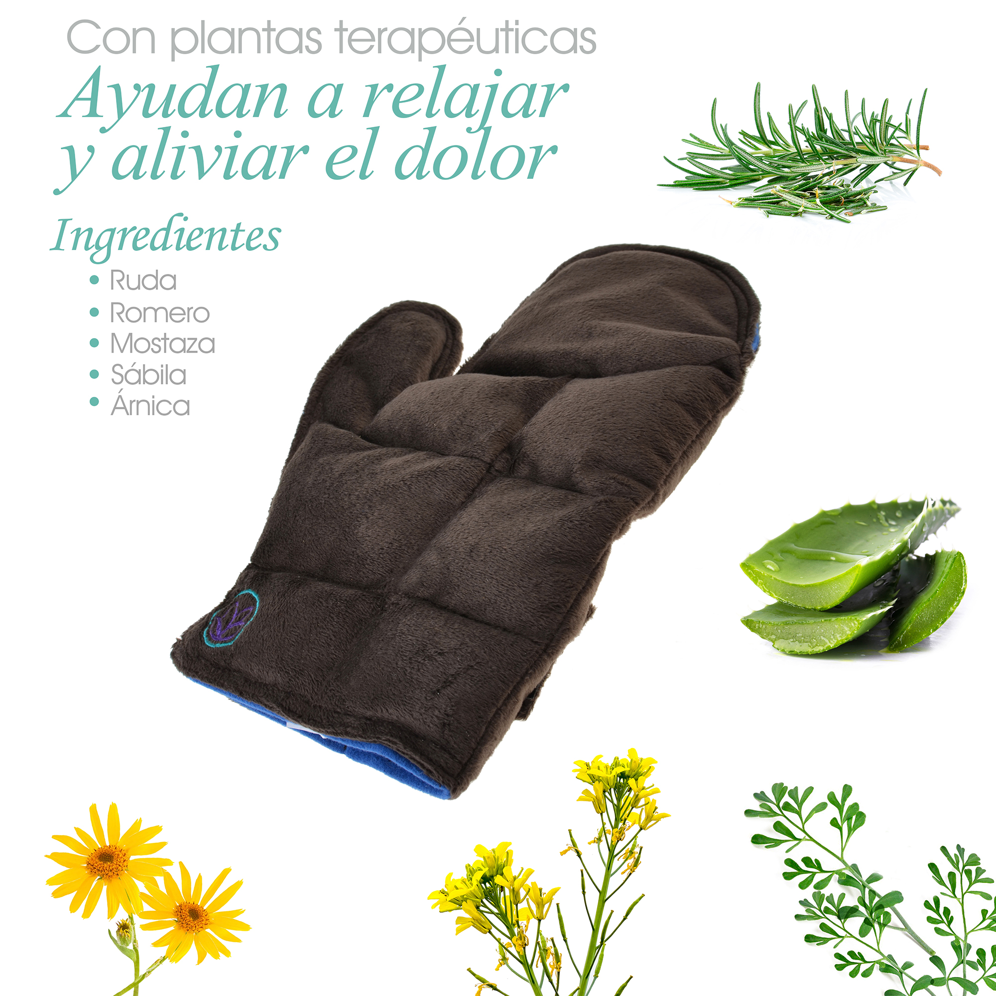 Foto 3 pulgar | Compresa de Semillas para Mano Guante Naturalness Hecha con Semillas y Plantas Medicinales