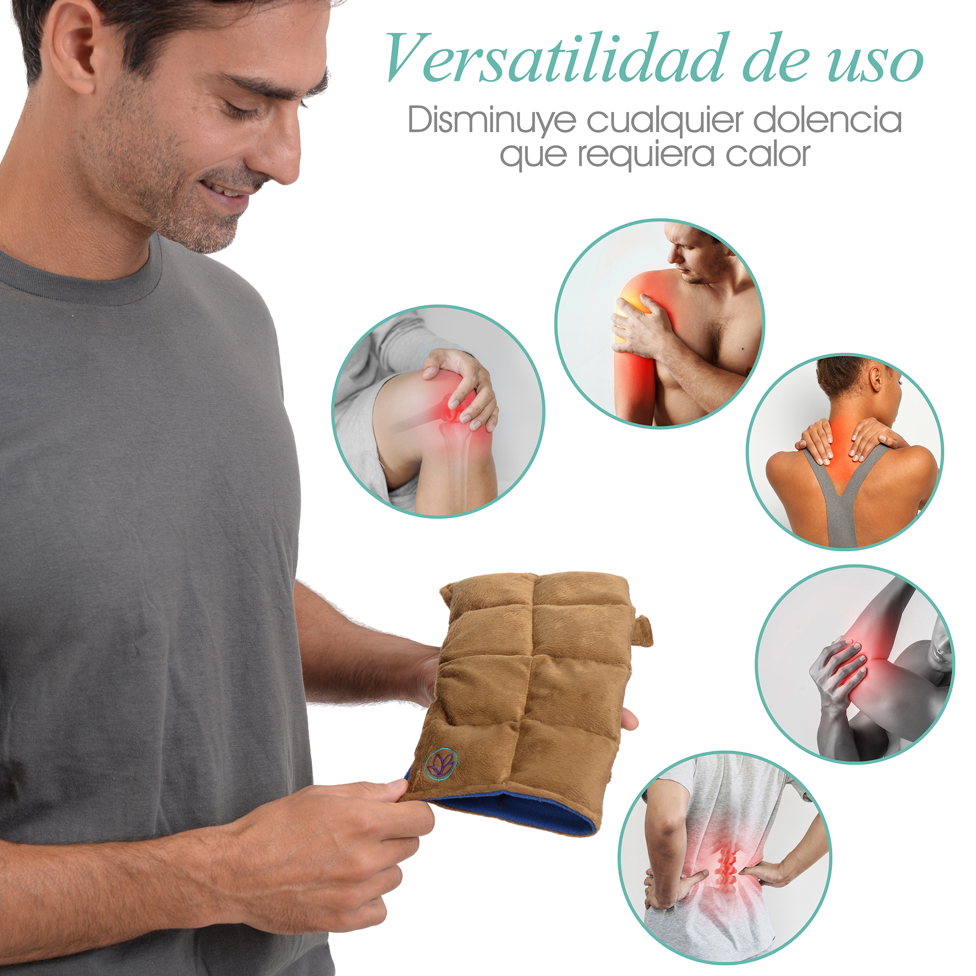 Foto 4 pulgar | Compresa para Codo Naturalness Hecha con Semillas y Plantas Medicinales