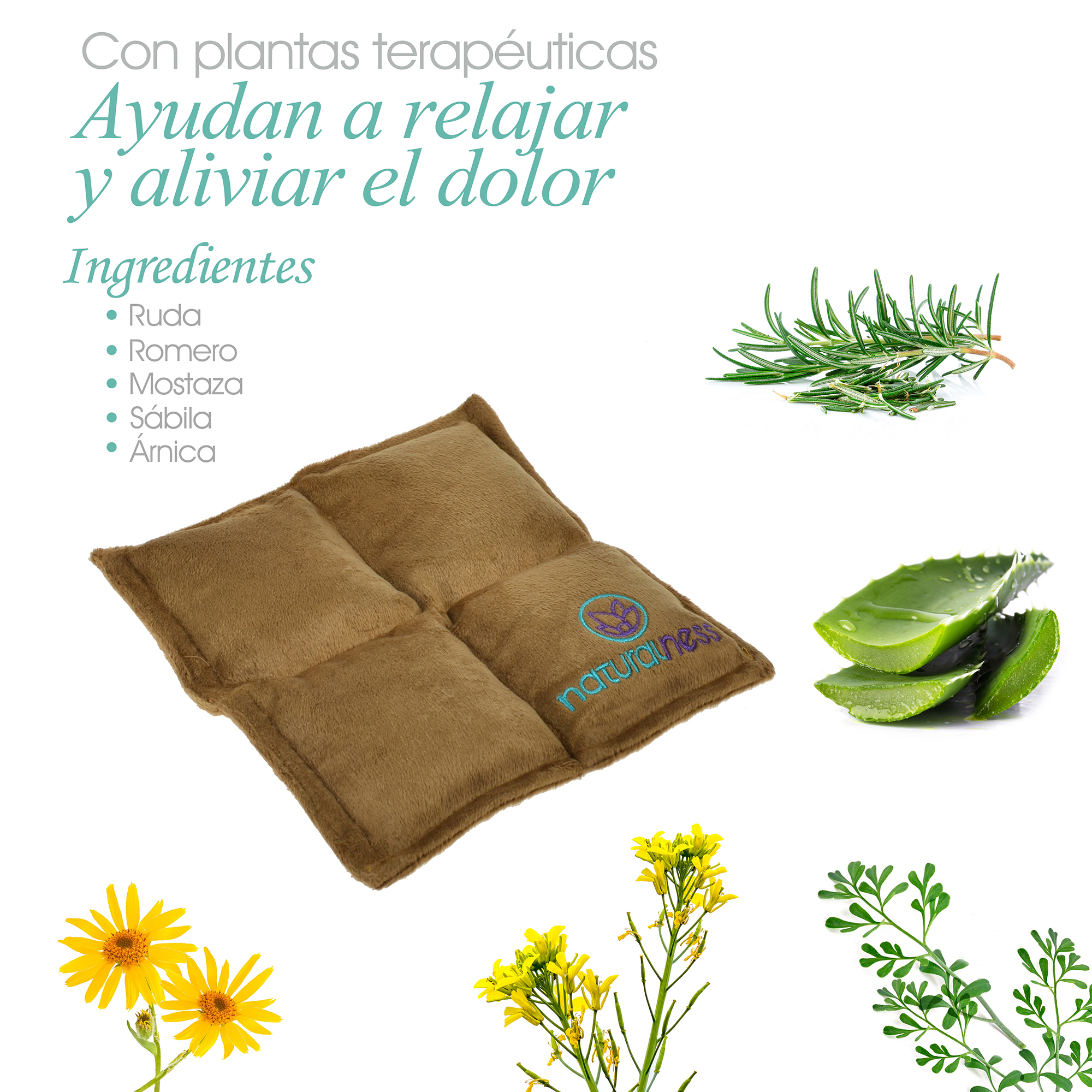 Foto 4 pulgar | Compresa Muscular Chico Naturalness Hecha con Semillas y Plantas Medicinales