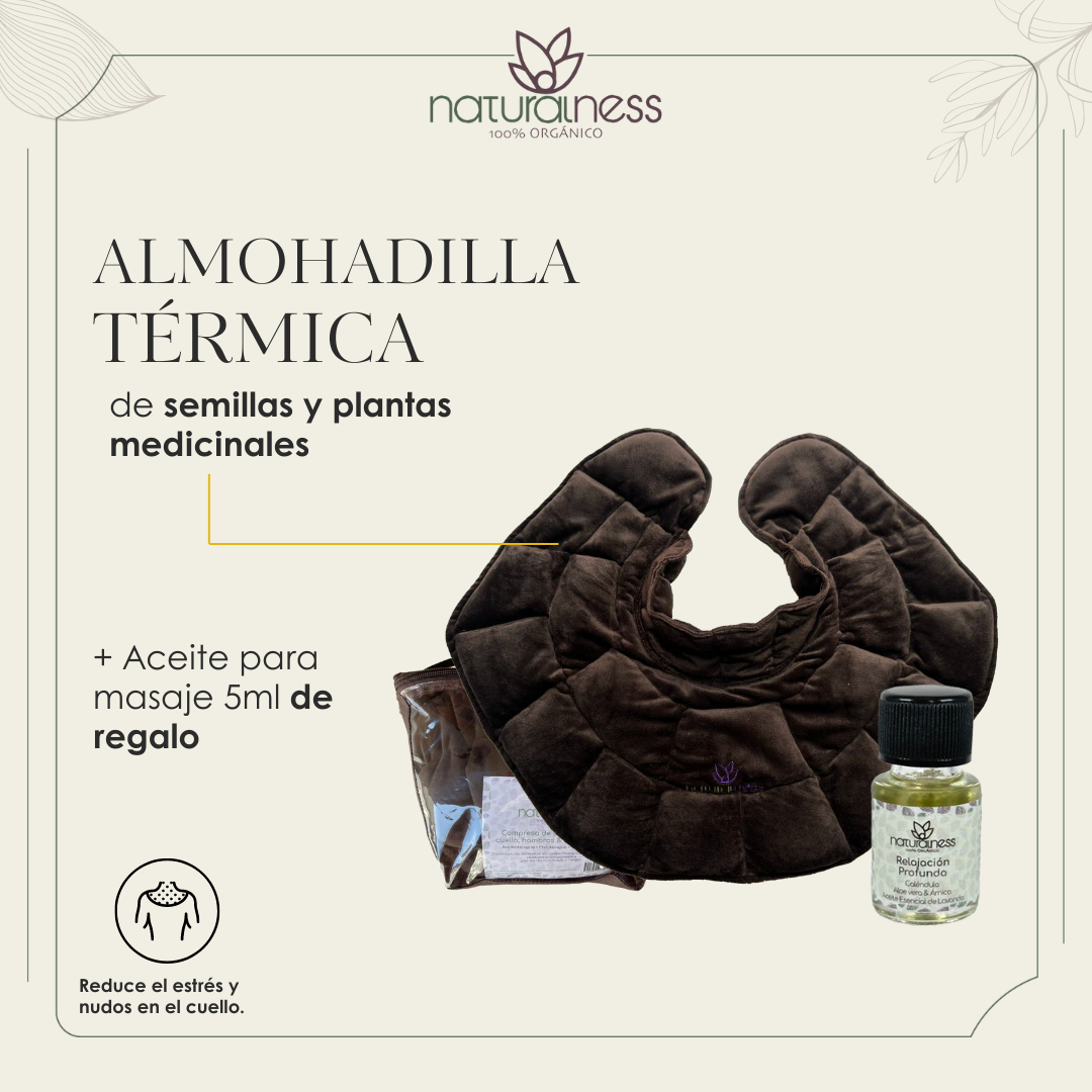 Foto 2 | Compresa de Semillas para Cuello Hombros y Espalda Alta Naturalness color Cobre