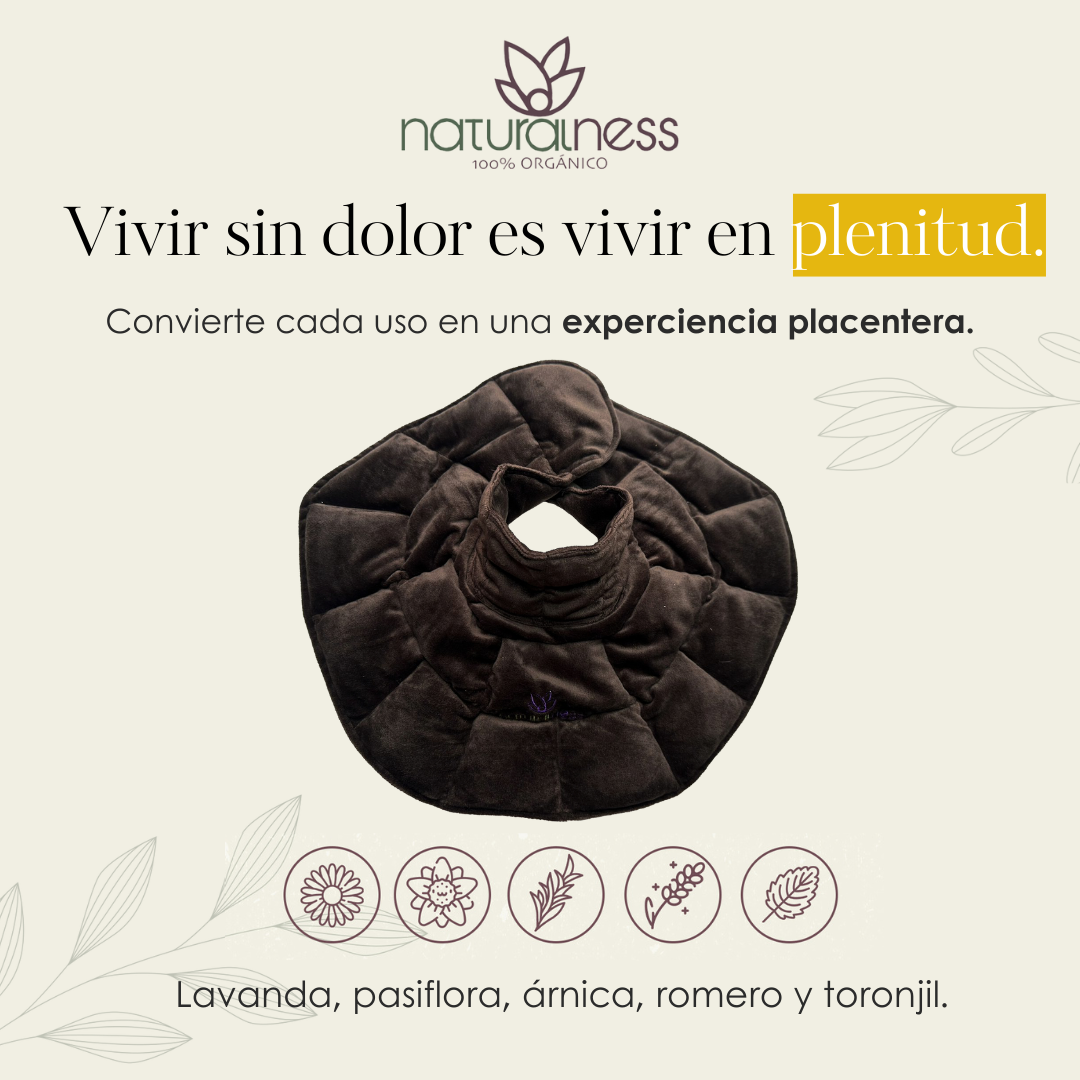 Foto 4 pulgar | Compresa de Semillas para Cuello Hombros y Espalda Alta Naturalness color Cobre