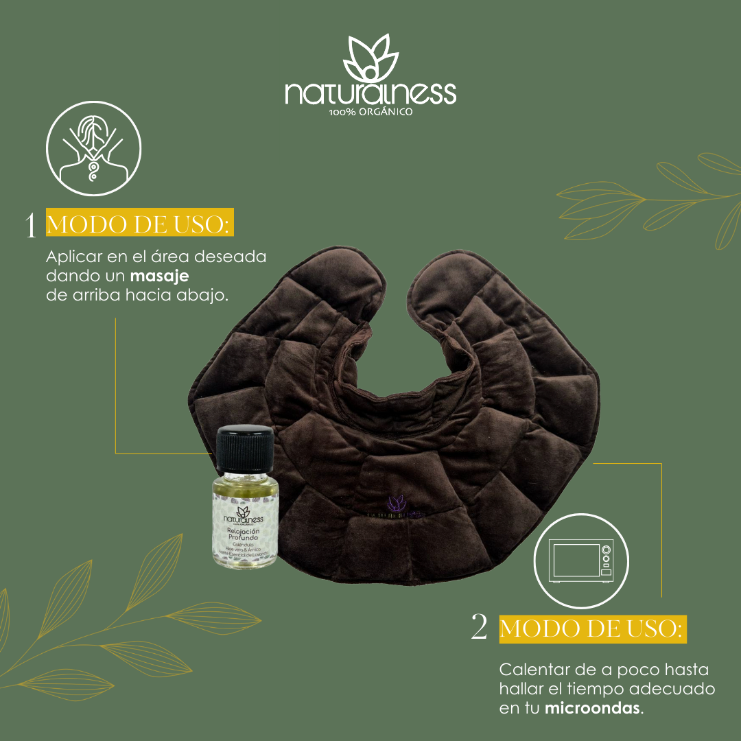 Foto 5 | Compresa de Semillas para Cuello Hombros y Espalda Alta Naturalness color Cobre