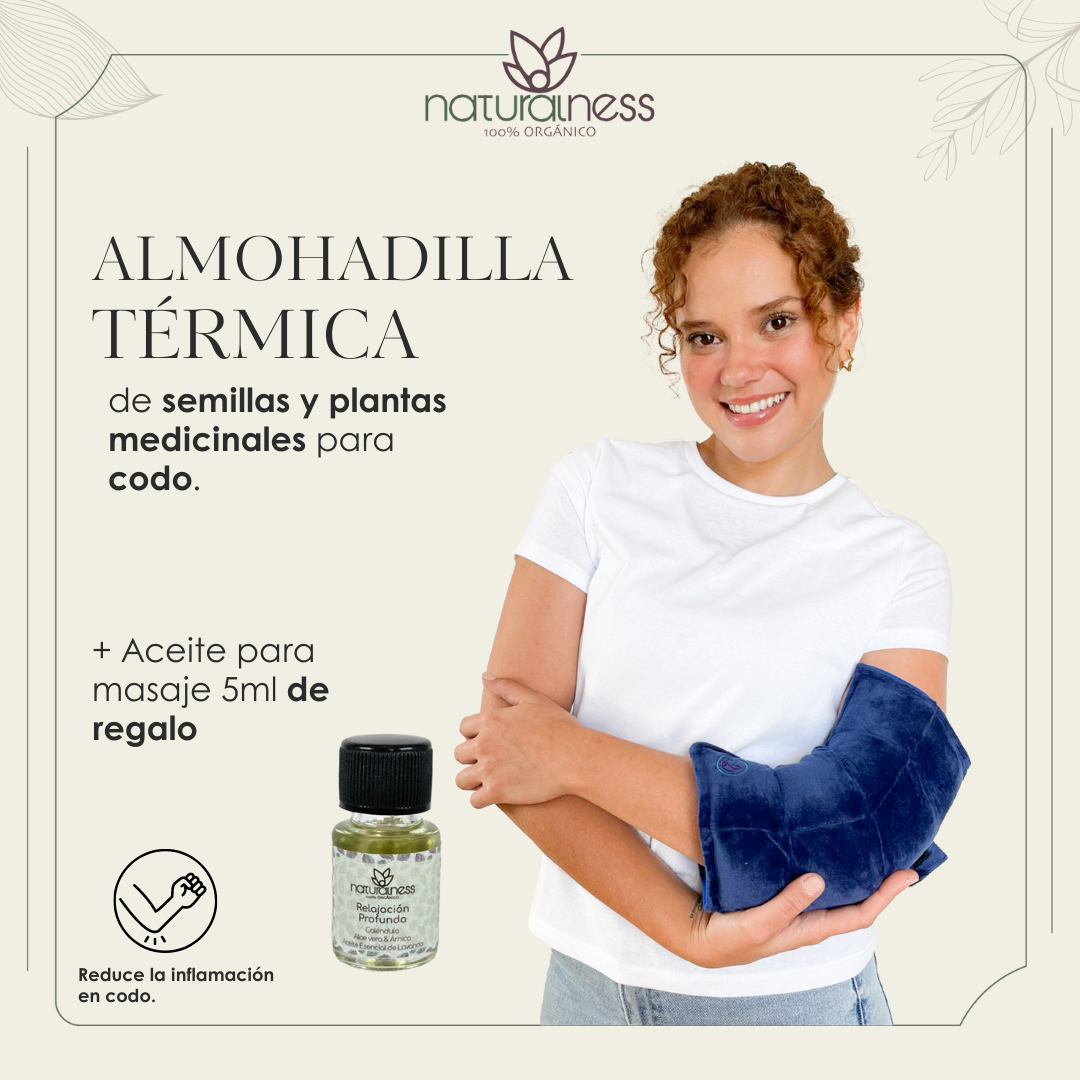 Foto 2 | Compresa para Codo Naturalness con Semillas y Plantas Medicinales color Azul