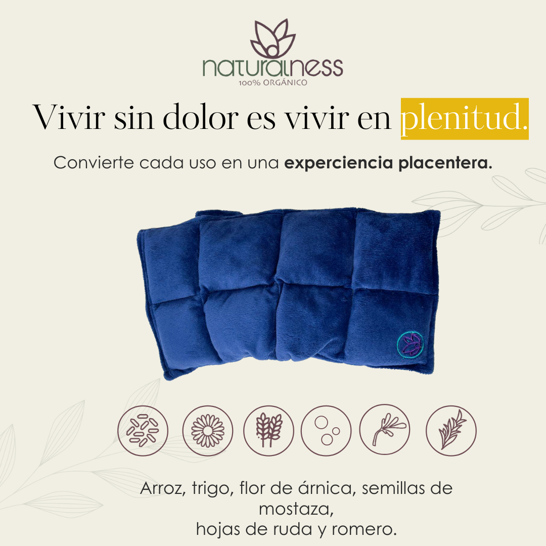 Foto 4 | Compresa para Codo Naturalness con Semillas y Plantas Medicinales color Azul