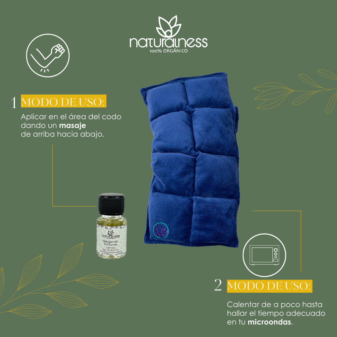 Foto 6 | Compresa para Codo Naturalness con Semillas y Plantas Medicinales color Azul