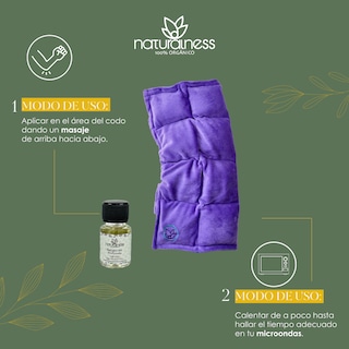Foto 6 | Compresa para Codo Naturalness Compresa + Aceite 5ml Púrpura