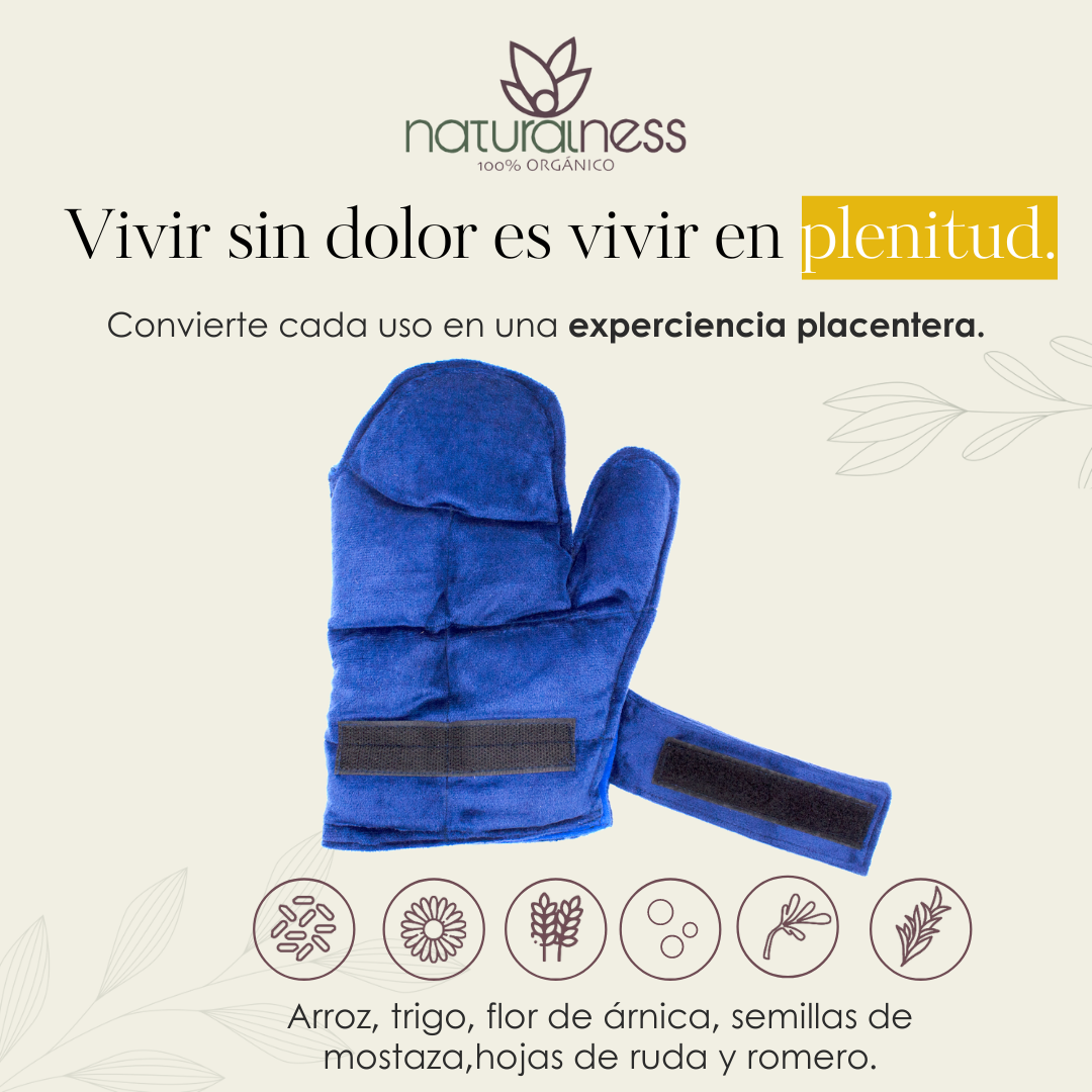 Foto 5 pulgar | Compresa Térmica Naturalness con Semillas y Plantas para Dolores de Mano Azul