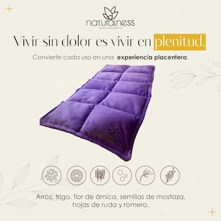Foto 4 | Compresa Térmica Naturalness con Semillas y Plantas para Dolores Musculares Púrpura
