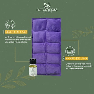 Foto 6 | Compresa Térmica Naturalness con Semillas y Plantas para Dolores Musculares Púrpura