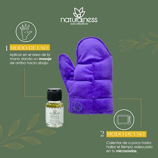 Foto 6 | Compresa Térmica Naturalness con Semillas y Plantas para Dolores de Mano Púrpura