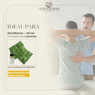 Foto 3 | Compresa Térmica Naturalness con Semillas y Plantas para Molestias de la Columna Verde