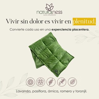 Foto 4 | Compresa Térmica Naturalness con Semillas y Plantas para Molestias de la Columna Verde
