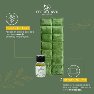 Foto 6 | Compresa Térmica Naturalness con Semillas y Plantas para Molestias de la Columna Verde