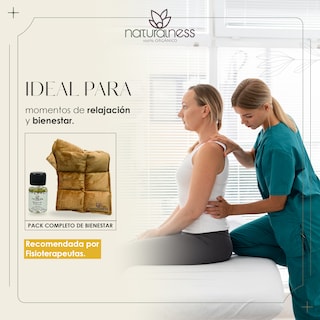 Foto 3 | Compresa Térmica Naturalness con Semillas y Plantas para Dolores Musculares Dorado