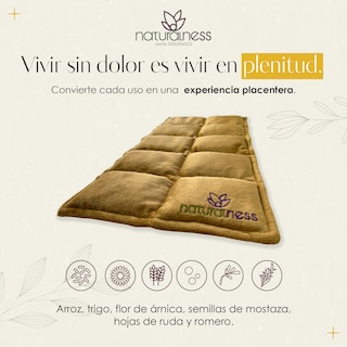 Foto 4 | Compresa Térmica Naturalness con Semillas y Plantas para Dolores Musculares Dorado