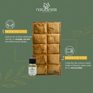 Foto 6 | Compresa Térmica Naturalness con Semillas y Plantas para Dolores Musculares Dorado