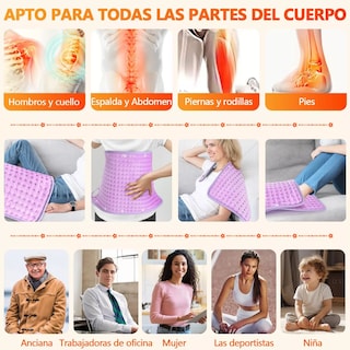 Foto 3 | Almohadilla Térmica Cojín Eléctrico Compresa Bolsa Calienta Eo Safe Imports Esi-15885 Rosa