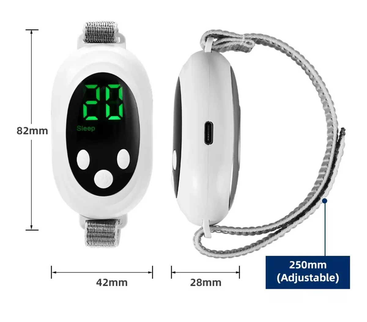 Foto 4 pulgar | Neurocontrol Ansiedad Pazmental Ayuda Recargable Para Dormir Blanco