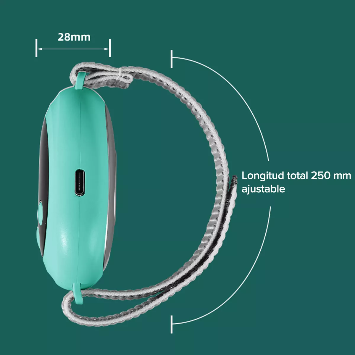 Foto 4 | Neurocontrol Ansiedad Pazmental Ayuda Recargable Para Dormir Azul Cielo
