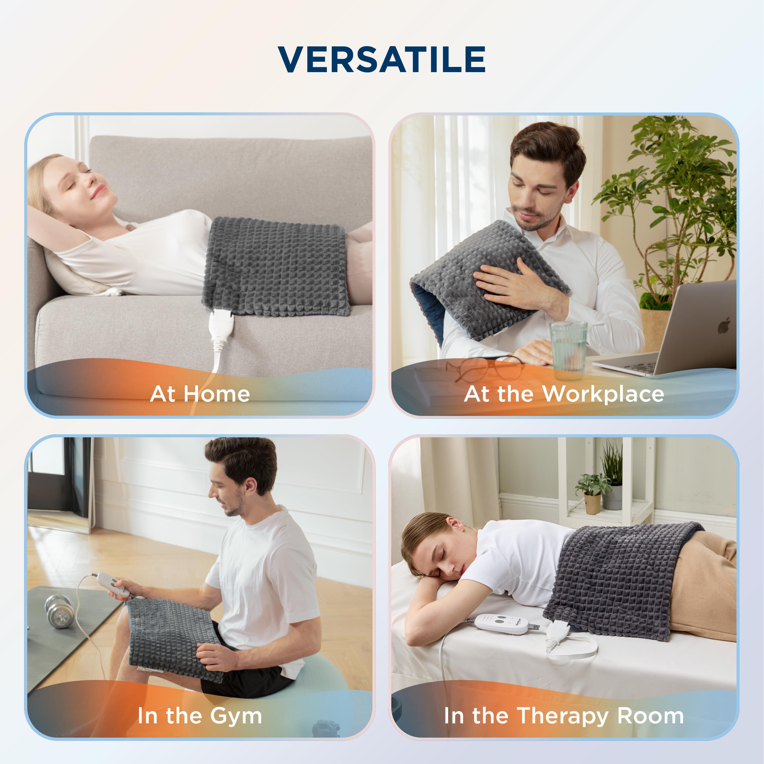 Foto 7 | Almohadilla Térmica Bedsure Back Para Cuello Y Hombros Con Vibración, 2 Horas - Venta Internacional.