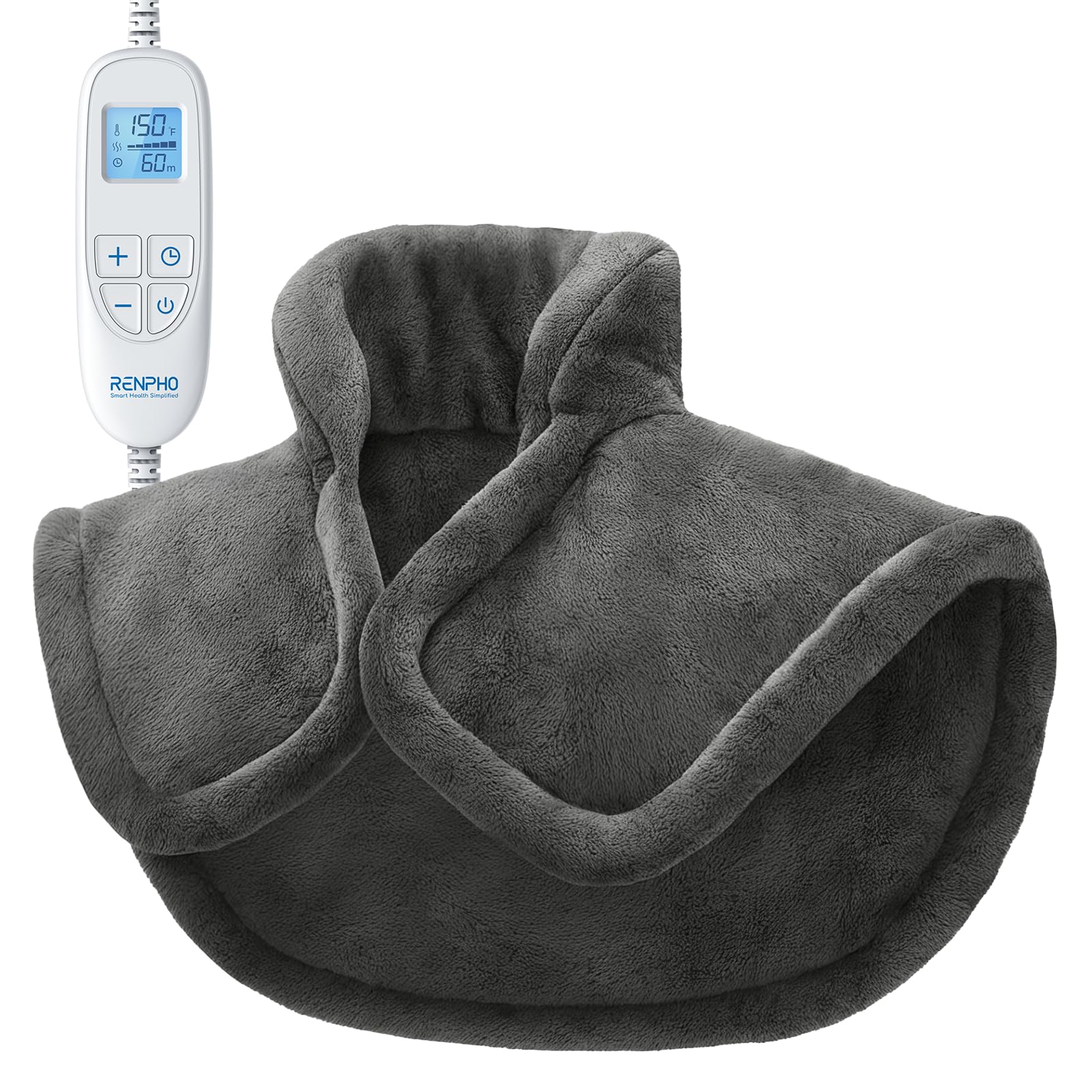 Almohadilla Térmica Renpho Para Aliviar El Dolor De Cuello, Hombros Y Espalda - Venta Internacional.