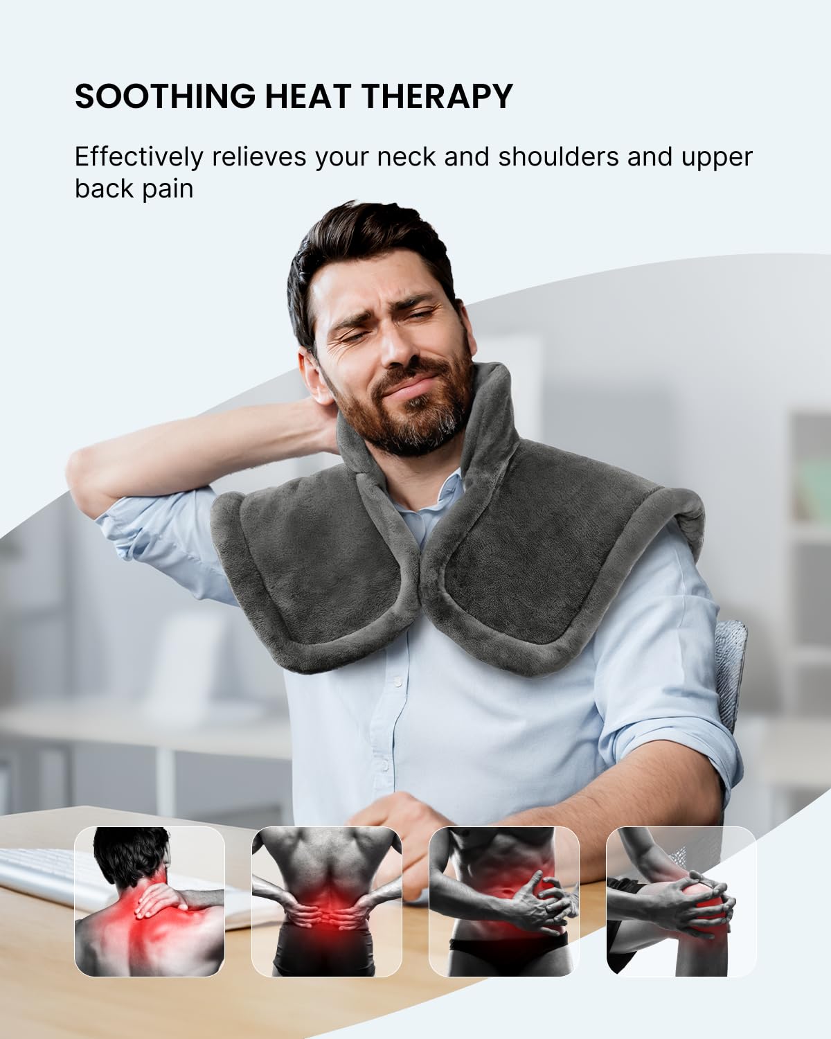Foto 5 pulgar | Almohadilla Térmica Renpho Para Aliviar El Dolor De Cuello, Hombros Y Espalda - Venta Internacional.