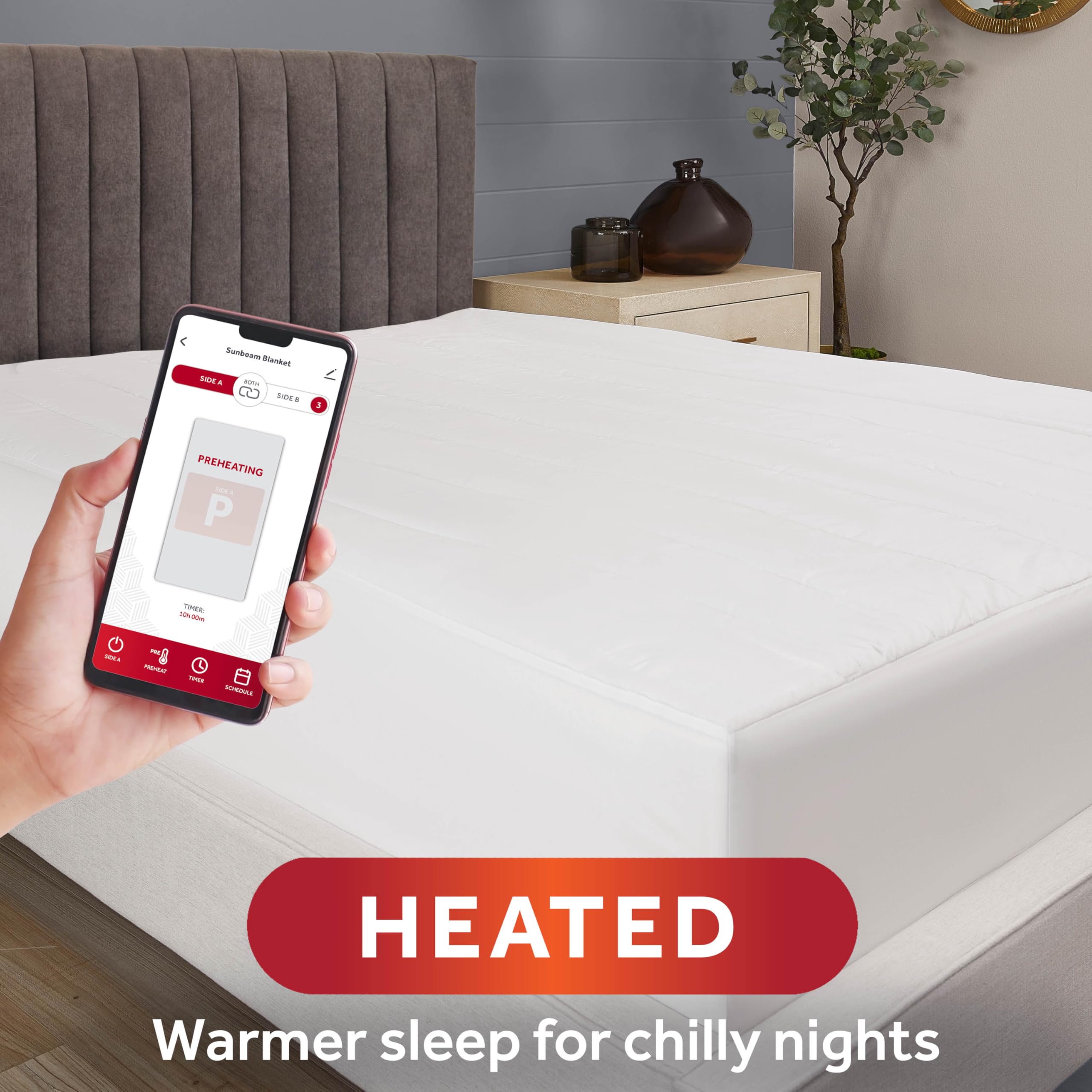 Foto 3 pulgar | Colchón Sunbeam, Manta Eléctrica Con Conexión Wi-fi, Doble - Venta Internacional.