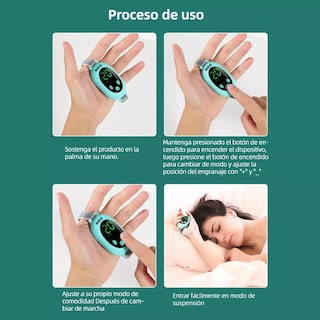Foto 5 | Neurocontrol Ansiedad Pazmental Ayuda Recargable Para Dormir Belug Azul Cielo