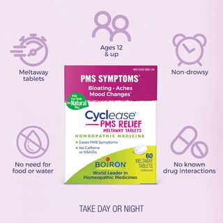 Foto 3 | Tabletas Boiron Cyclease Pms Relief Para Los Síntomas Del Síndrome Premenstrual, 60 Unidades - Venta Internacional.