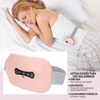Foto 3 | Cinturón Eléctrico, Almohadilla Bolsa Térmica Para Cólicos Menstruales Eo Safe Imports Esi-19048 Rosa