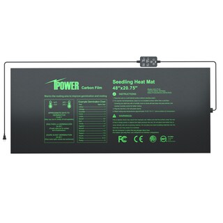 Foto 1 | Alfombrilla Térmica Ipower De Seedling Con Doble Temperatura Digital, 48 X 20 - Venta Internacional.