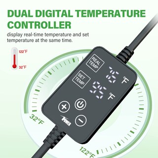 Foto 5 | Alfombrilla Térmica Ipower De Seedling Con Doble Temperatura Digital, 48 X 20 - Venta Internacional.