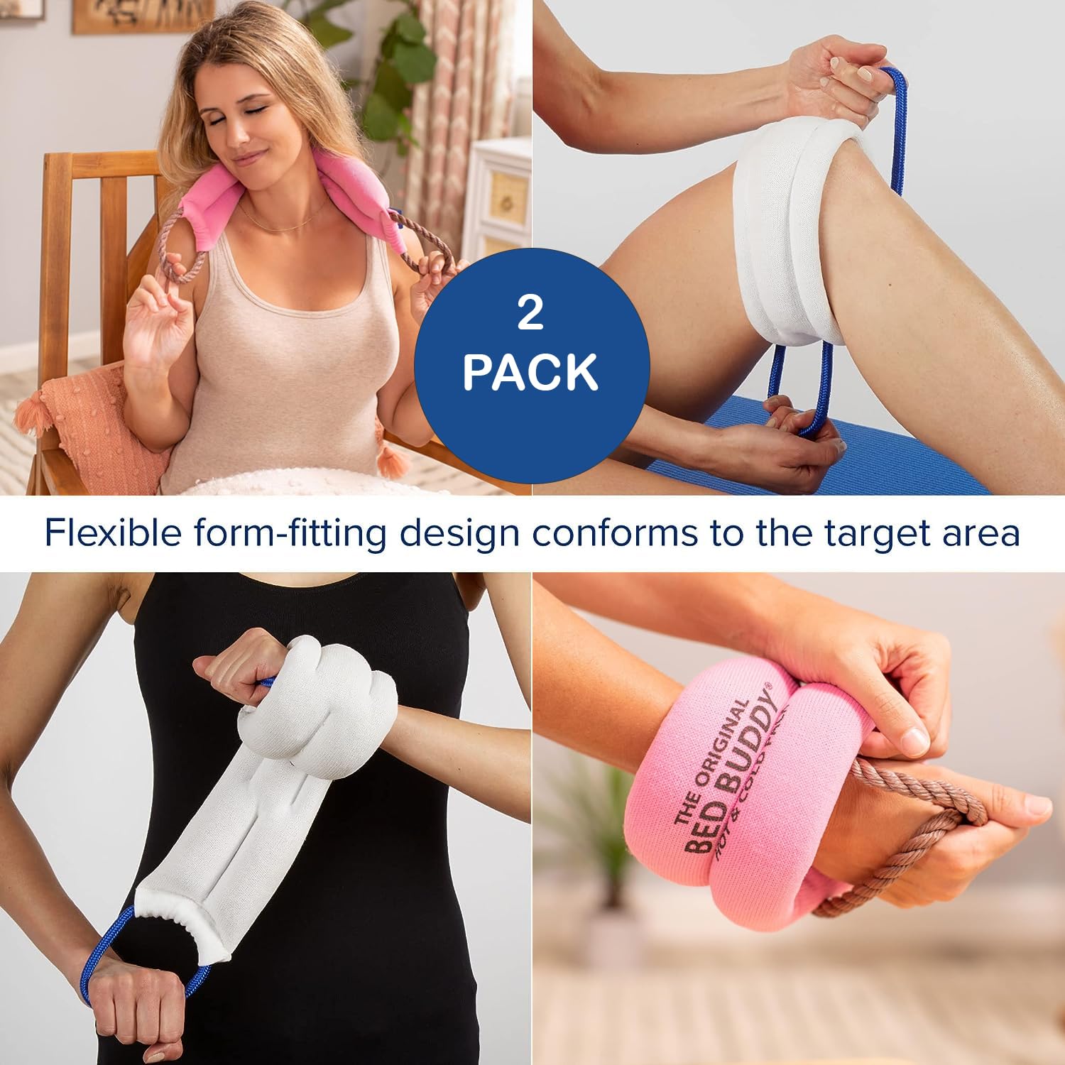 Foto 5 | Pack De 2 Compresas Térmicas Y Envolturas Refrescantes Para El Cuello Bed Buddy Carex - Venta Internacional.