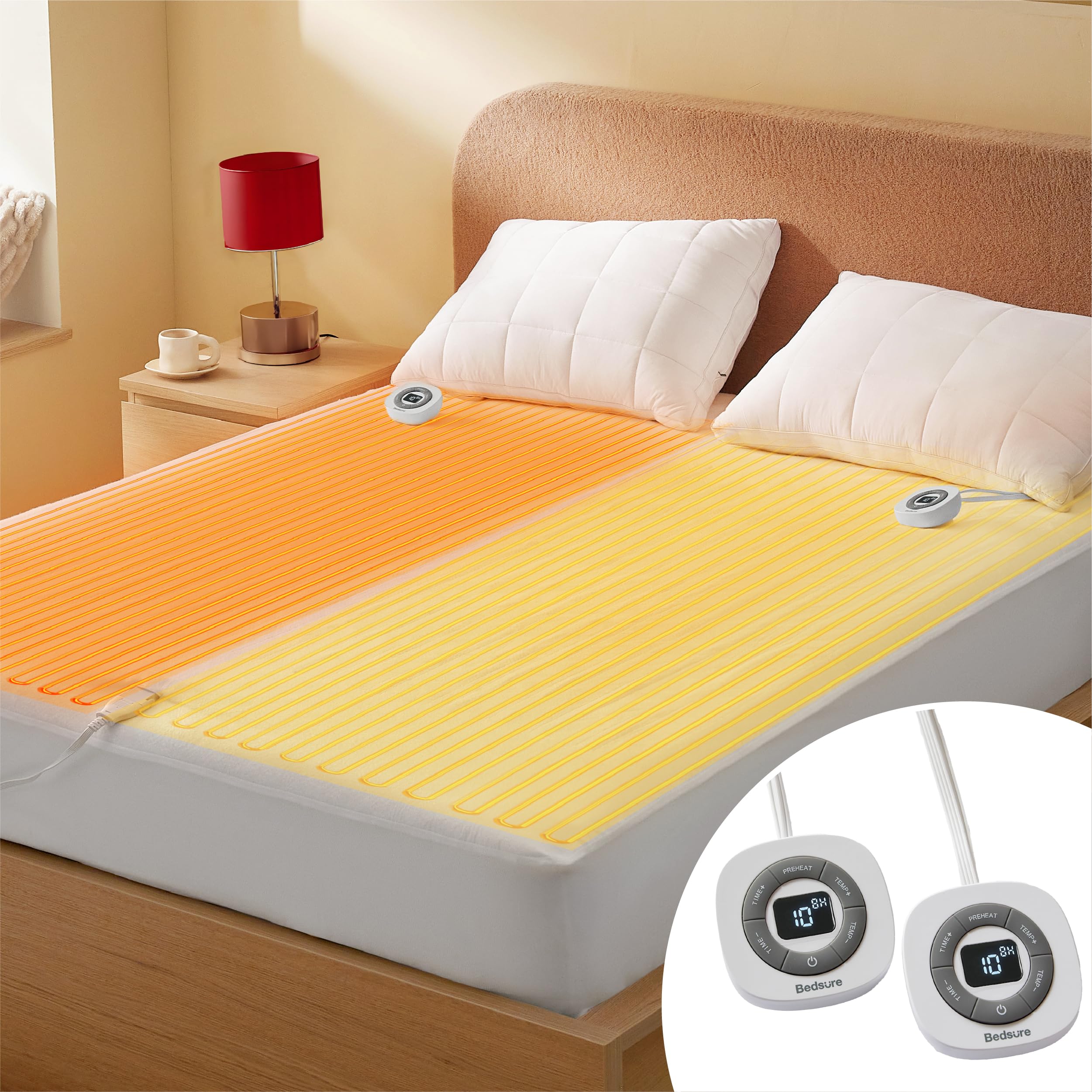 Foto 2 pulgar | Funda De Colchón Con Calefacción Bedsure Queen Size Con Controlador Doble - Venta Internacional.