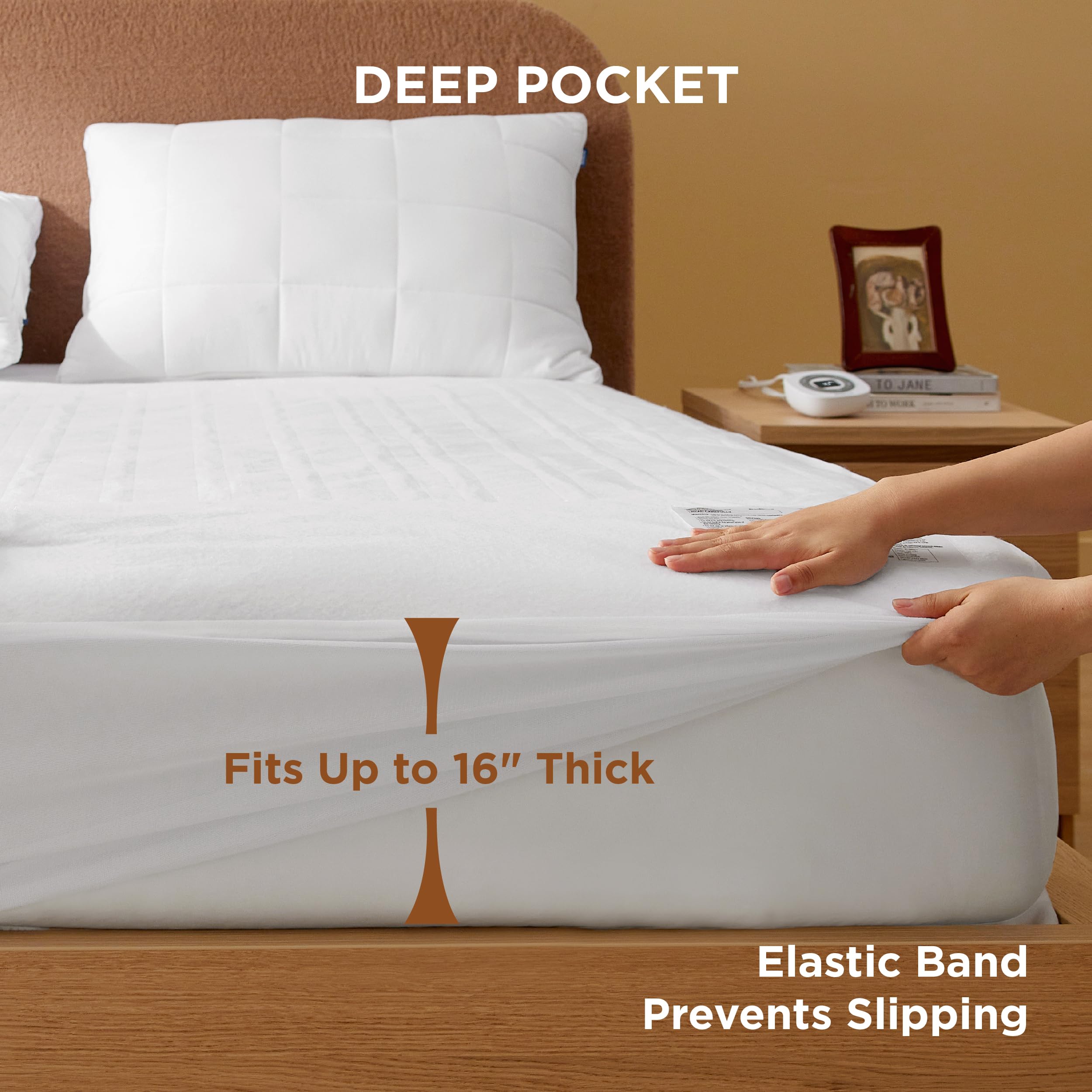 Foto 7 pulgar | Funda De Colchón Con Calefacción Bedsure Queen Size Con Controlador Doble - Venta Internacional.