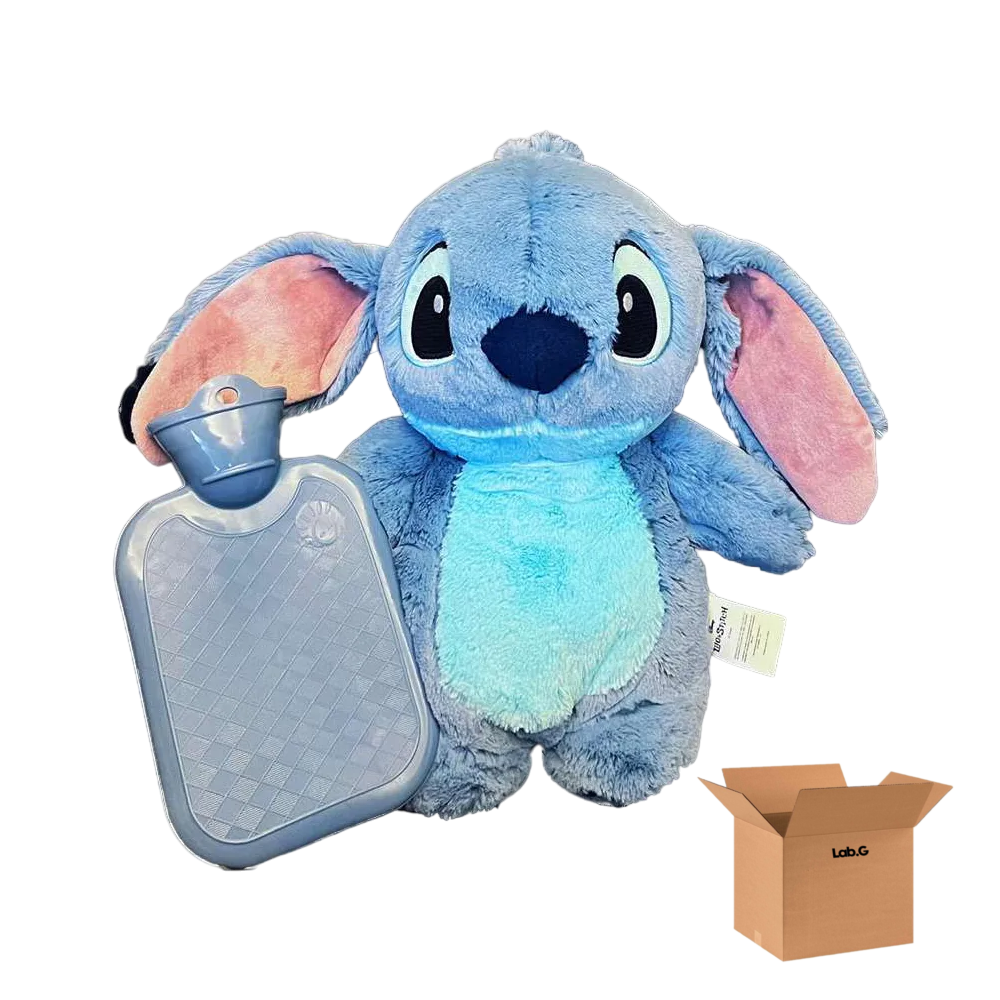 Foto 1 | Stitch Bolsa De Agua Caliente Peluche Lab.g  2pz Azul