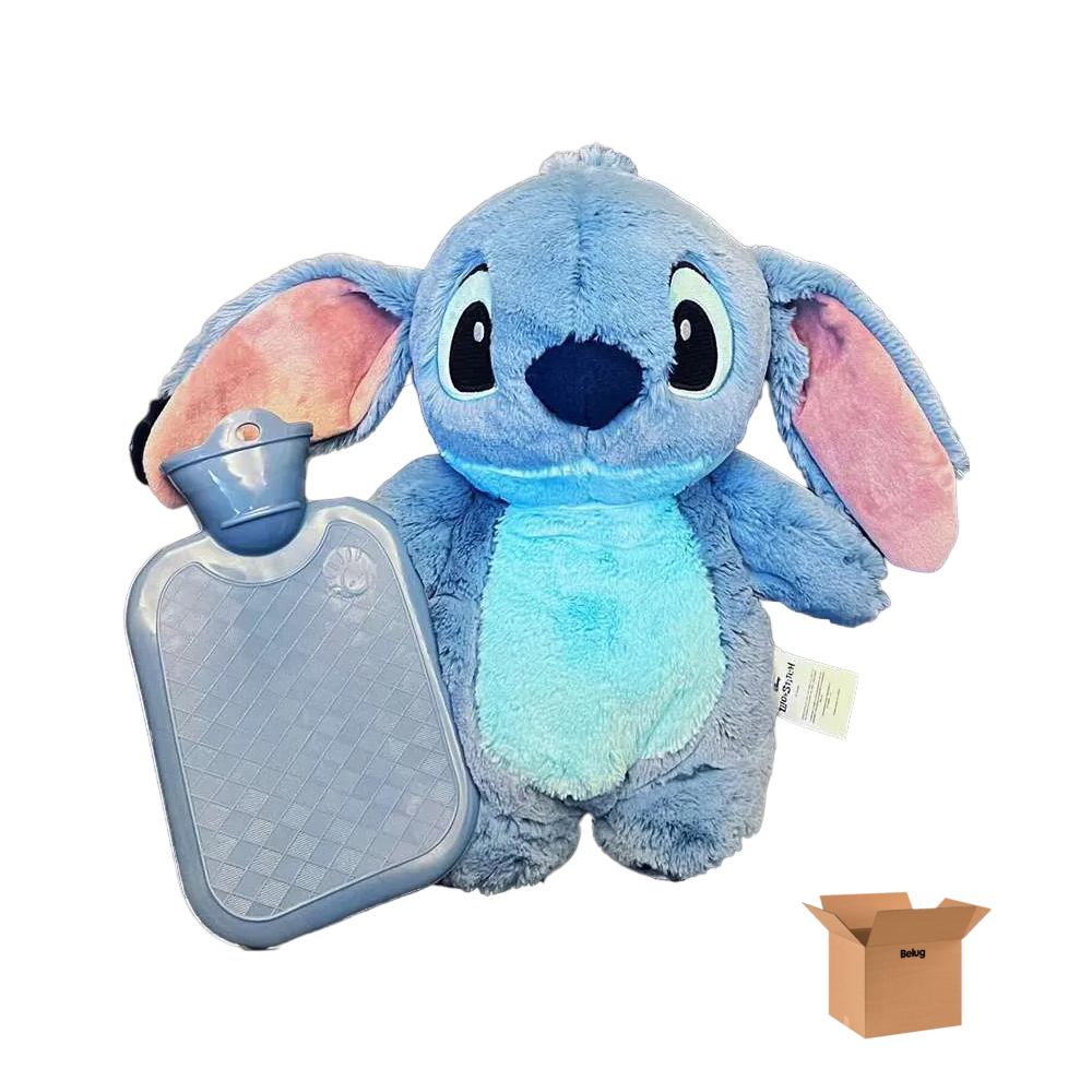 Foto 2 pulgar | Stitch Bolsa De Agua Caliente Peluche  Belug 2pz Azul