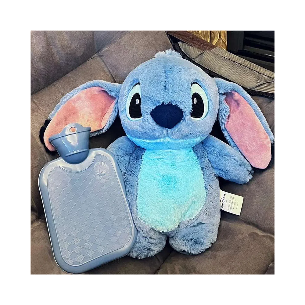 Foto 6 pulgar | Stitch Bolsa De Agua Caliente Peluche  Belug 2pz Azul