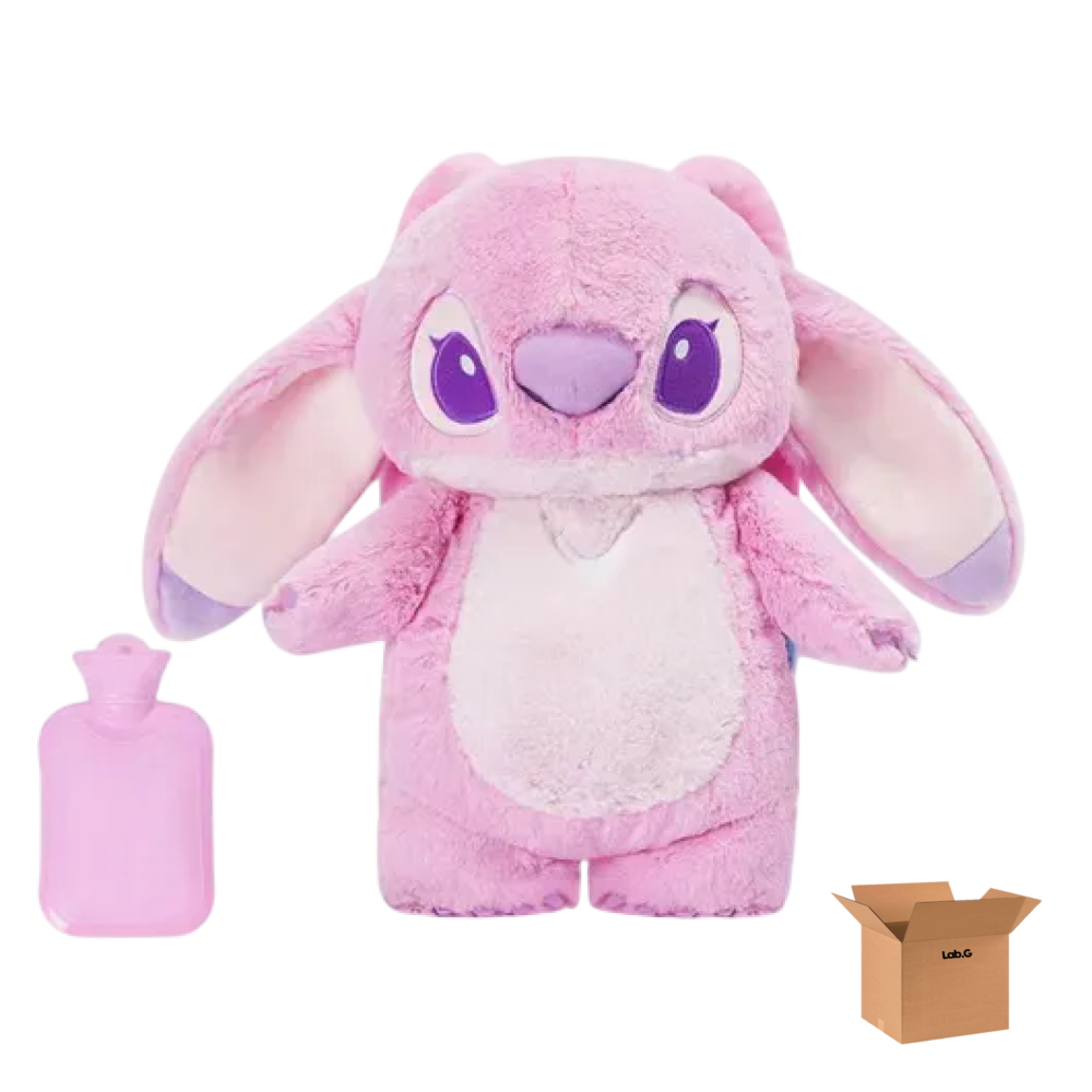 Foto 1 | Stitch Bolsa De Agua Caliente Peluche  Lab.g 2pz Rosa