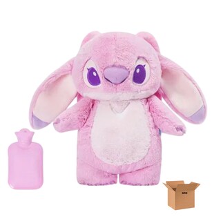 Foto 1 | Stitch Bolsa De Agua Caliente Peluche Belug 2pz Rosa