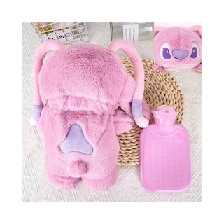 Foto 2 | Stitch Bolsa De Agua Caliente Peluche Belug 2pz Rosa