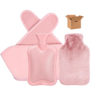 Foto 1 | Bolsa De Agua Caliente Lab.g Peluche 3pz Rosa