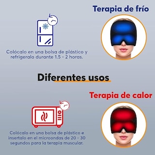 Foto 5 | Gorro Para Migraña Archy Antifaz De Gel Ojeras Terapia Frio Y Calor Dolor Cabeza Anti Estres Relajante Mascara Reuti