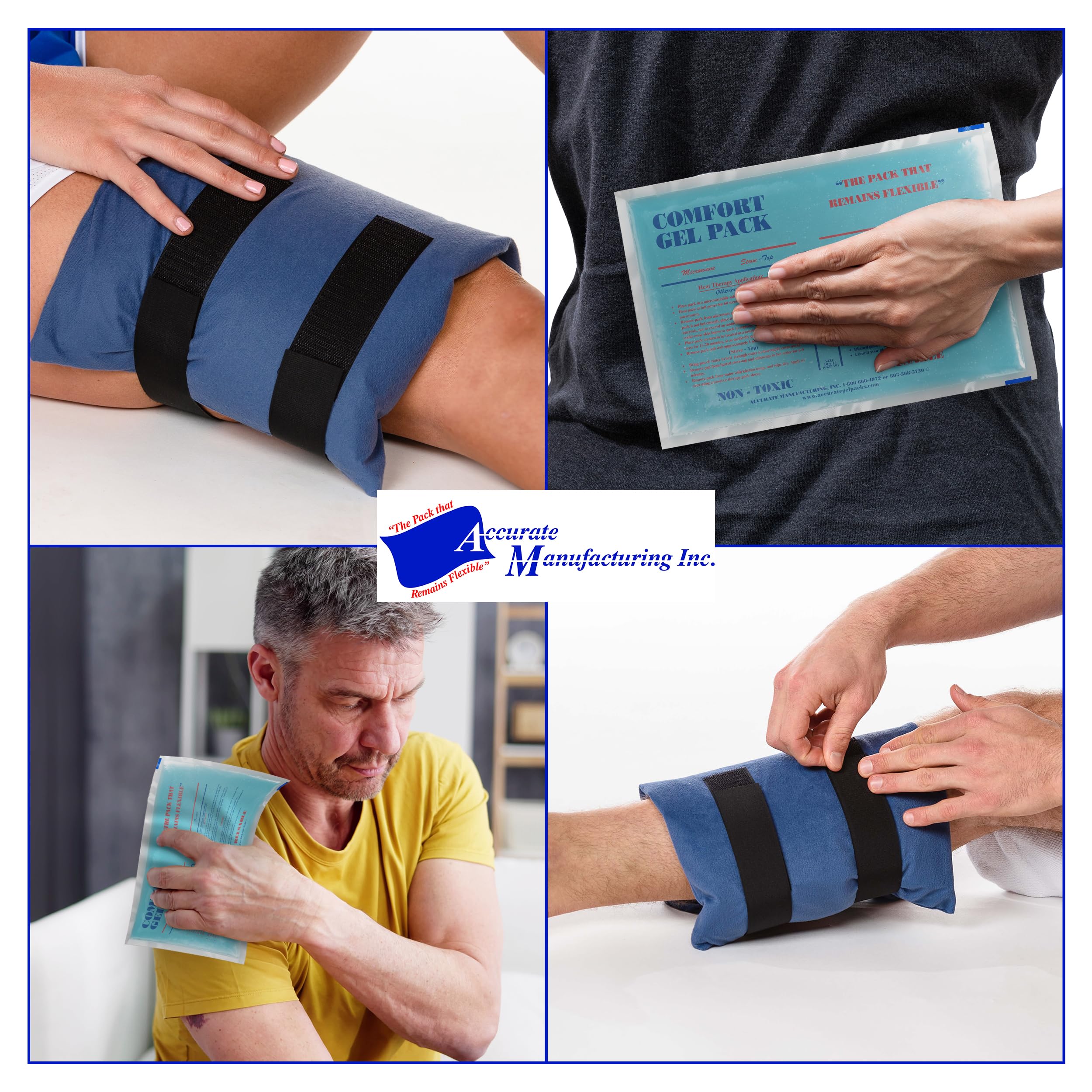 Foto 7 | Paquete De Gel Accurate Comfort 9 X 12  Paquete De 2 Unidades Para Terapia De Frío Y Calor - Venta Internacional.