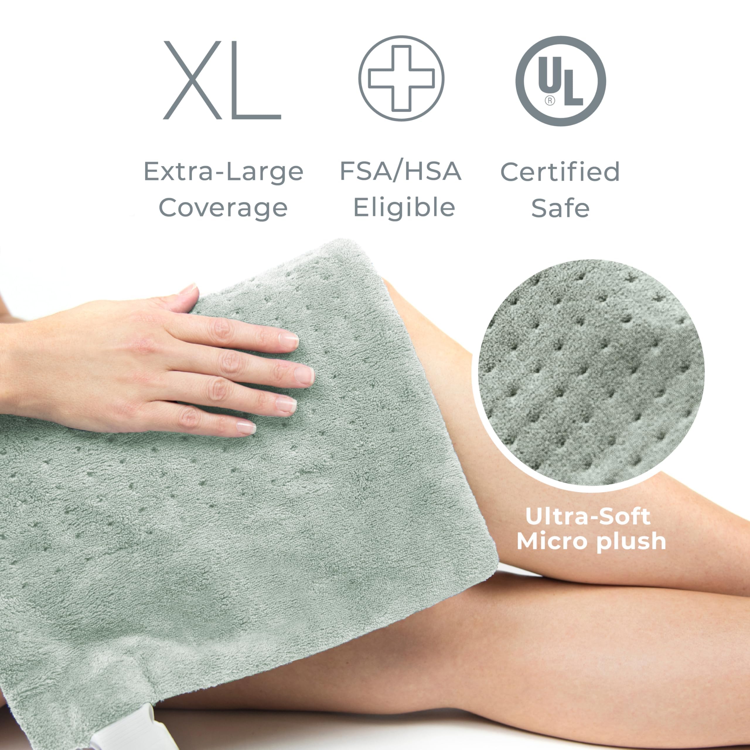 Foto 7 | Almohadilla Térmica Pure Enrichment Purerelief Xl 30 X 60 Cm Eléctrica - Venta Internacional.